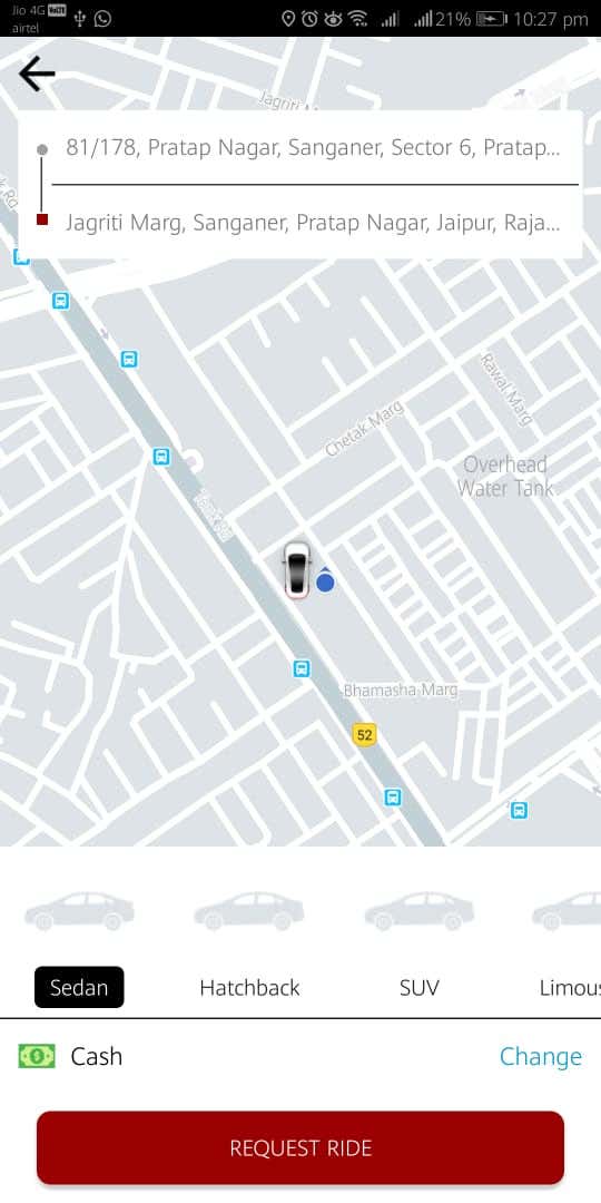 Chat live uber